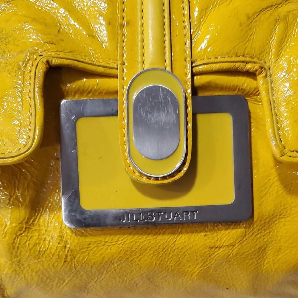 Flawed Jill Stuart Vibrant Yellow Shoulder Bag - Picture 12 of 16